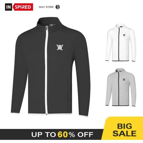 Autumn new style golf mens long-sleeved jacket sports windbreaker quick-drying breathable stand-up collar