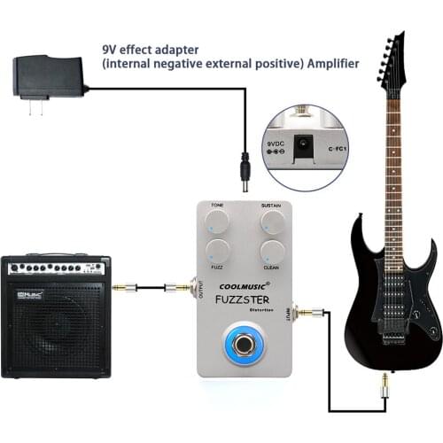 Electric Guitar Pedal Bass Analog Fuzz Distortion Effect True Bypass Ukulele Accessories Coolmusic An Essential for Pedalboard