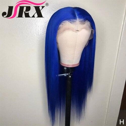 Straight 613 Lace Front Wig 150% Density 13x4 Straight Honey Blonde Blue Colored Wigs Lace Front Human Hair Wigs For Women