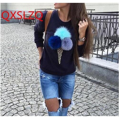 Женские длинные толстовки QXSLZQ China At AliExpress