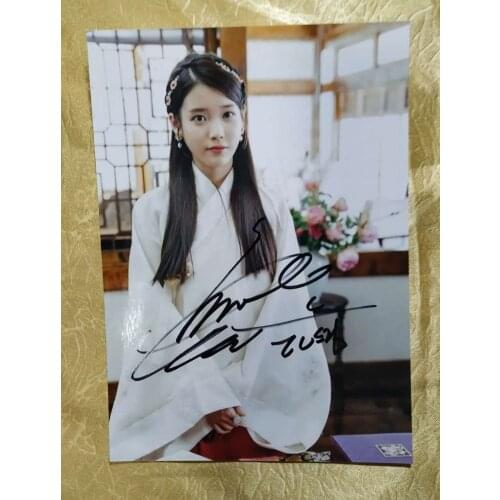 Hand signed Lee Ji Eun IU autographed photo 5*7 Scarlet Heart Ryeo K-POP 0420B