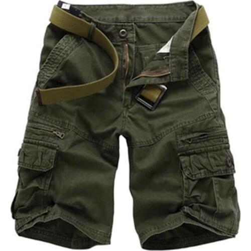 Summer Casual Shorts Men Camouflage Loose Pants Mens Military Tactical Cargo Shorts Fashion Cotton Camo Short Plus Size 28-40