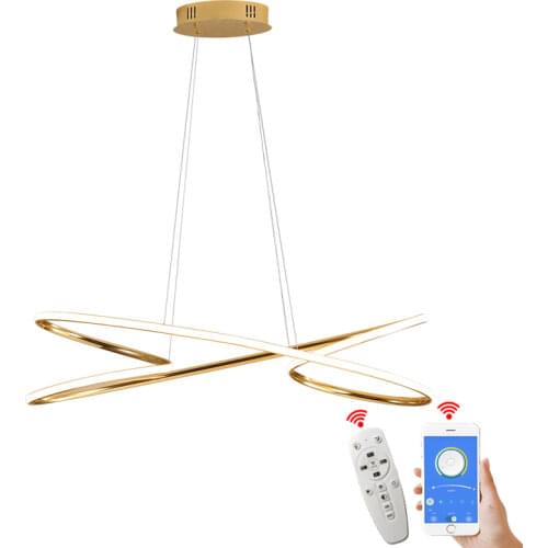 Flower New Modern LED Chandeliers For Dinning Room Bedroom Study Room Dimmable Plating Hanging Chandelier Fixtures 110V 220V