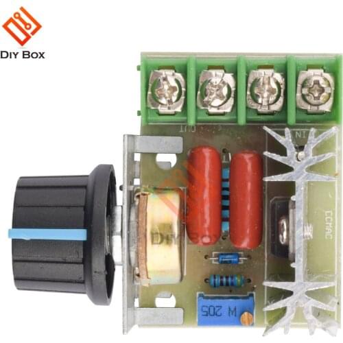 AC 220V 2000W SCR Voltage Regulator Dimming Dimmers Motor Speed Controller Thermostat Electronic Voltage Regulator Module