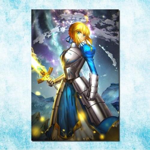 Fate Zero Fate Stay Night Silk Canvas Poster 13x20 24x36 Inch Anime Pictures for Living Room Decor -5
