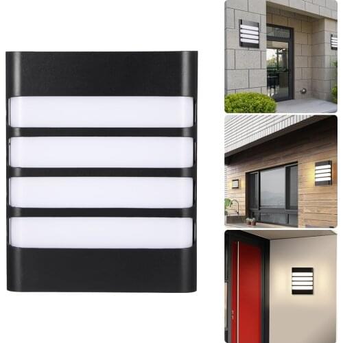 LED Wall Lamp Outdoor Lighting IP55 18W 85-265V Waterproof Modern Square Garden Wall Light Aisle Balcony Lamp Buitenverlichting