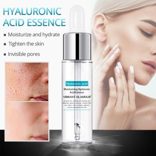 Hyaluronic Acid Face Serum Anti-Aging Shrink Pore Whitening Moisturizing Essence Face Cream Dry Skin Care 15ml