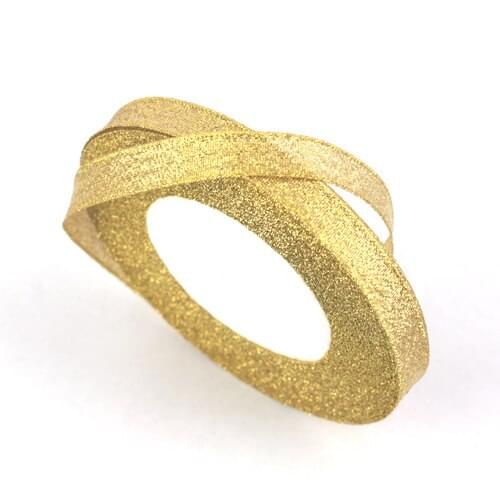 250yards, 10mm 3/8" width gold shiny ribbon