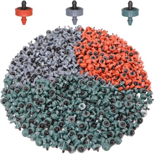 RBCFHl 20PCS 2L 4L 8L/H Pressure Compensating Drip Irrigation Emitter Dripper Garden Watering 4/7MM 1/4INCH PE Hose Greenhouse