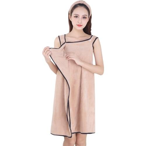 2020 Bathrobes For Women Quick Dry Wearable Microfiber Super Absorbent Bathrobes Sleepwear Dropshipping Serviette De Douche