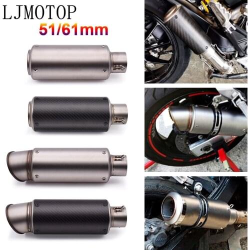 51-60mm Motorcycle pipe exhaust with DB killer Exhaust Pipe Muffler For Suzuki GSXR 1000 1100 400 GT 550 250 RG500 RGV250 VS800