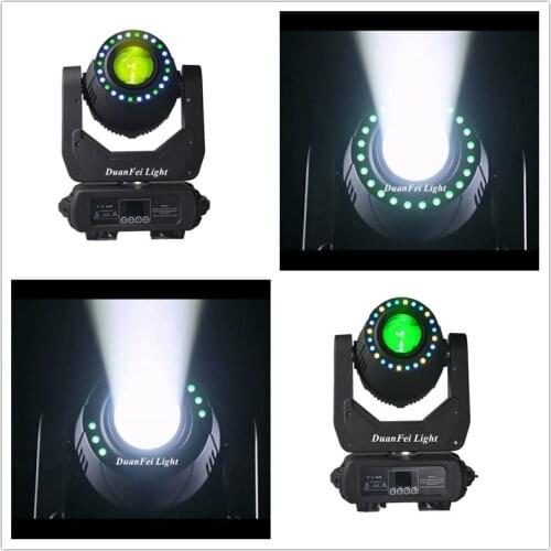 6 pieces Super beam spot dmx lyre led avec gobos moving head 200w led spot moving head rgb round 24x0.5w
