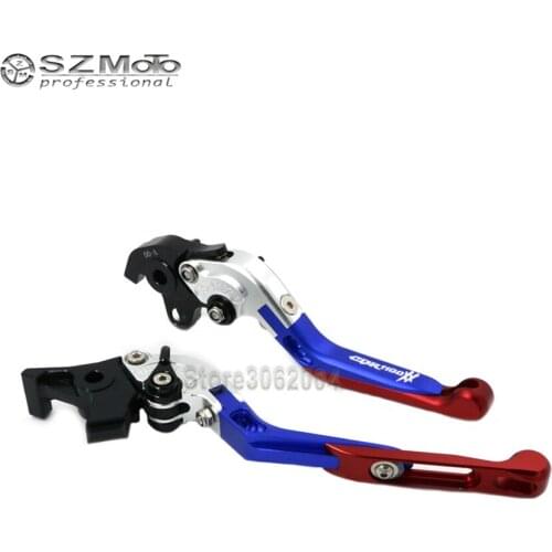 For HONDA CBR1100XX CBR 1100XX BLACKBIRD 97-08 Aluminum Motorcycle Folding Extendable Adjustable Brakes Clutch Levers With LOGO