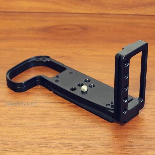 Alum Quick Release L Plate Bracket w Hand Grip Black For Canon EOS R ARCA SWISS SUNWAYFOTO BENRO