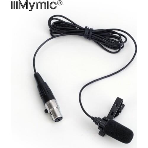 Large Sound-absorbing !! Professional Lavalier Lapel Tie Clip Condenser Microphone 4Pin Mic for Shure Bodypack 4 Pin XLR TA4F