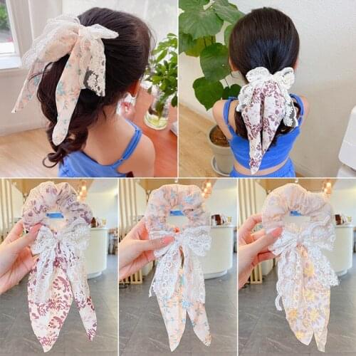 HigoodMs web celebrity e. hair bands children bowknot girl princess hair high elasticity elastic rope hair accessories