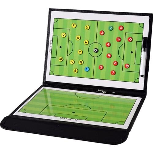 Football Tactic Board Coach Teaching Strategy Color Folding Exercise Command Board Tactic