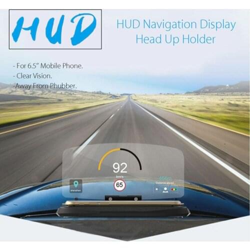 HUD 2020 New OBD2+GPS Dual Mode OBD2 Head Up Display GPS HUD Mirror Digital MPH KMH Speedometer Water & Oil Temp RPM