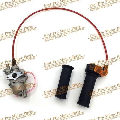 Throttle Settle Grip Cable Carburetor Kit For 47cc 49cc Mini Pocket bike dirt bike racing ATV Quad 2 stroke engine carb MiniMoto