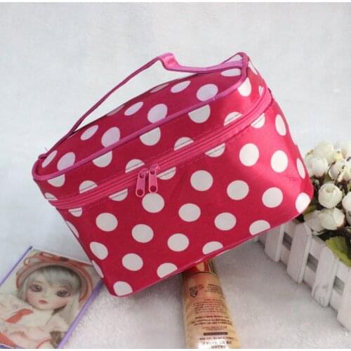 Cosmetic Bag Handbags Quartet Package with Large Capacity with A Mirror Toiletry Bag Letters Cosmetic Case Gift