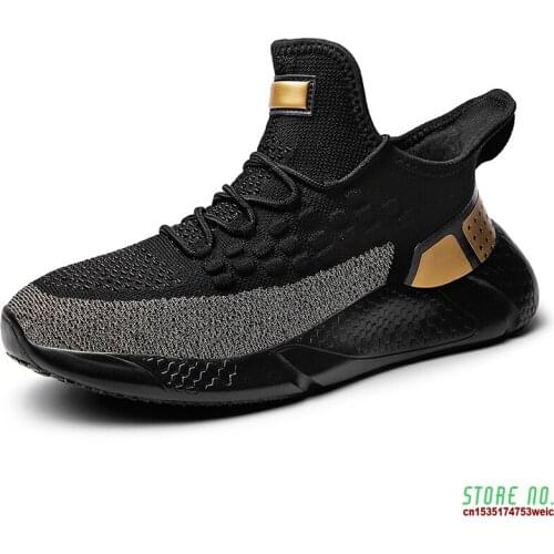 Breathable Men Sneakers Super Light Mesh Shoes Men Athletic Sport Trainers Custom Logo Packing For Drop Shipping Big Size 39-46