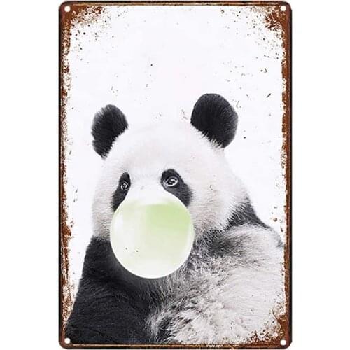 Syplog Pet Sign Metal Animal Tin Sign Vintage Plates for Wall Art Retro Home Decor