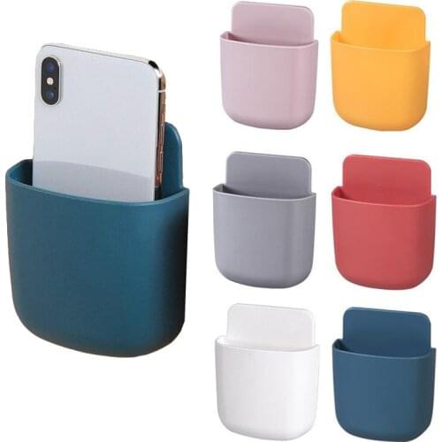 2021 Wall Mounted Storage Box Remote Control Storage Organizer Case For Air Conditioner Tv Mobile Phone Plug Holder Stand Rack