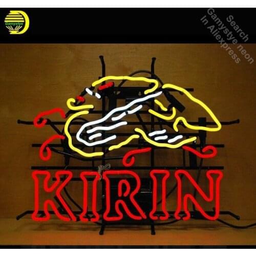 Neon Sign for Kiri Beer Neon Tube sign handcraft Shop Decorate Garage Store Displays Tube Glass Neon Flashlight sign Neon Light