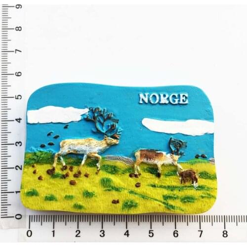 Norway creative travel souvenir elk a crafts magnetic stickers refrigerator