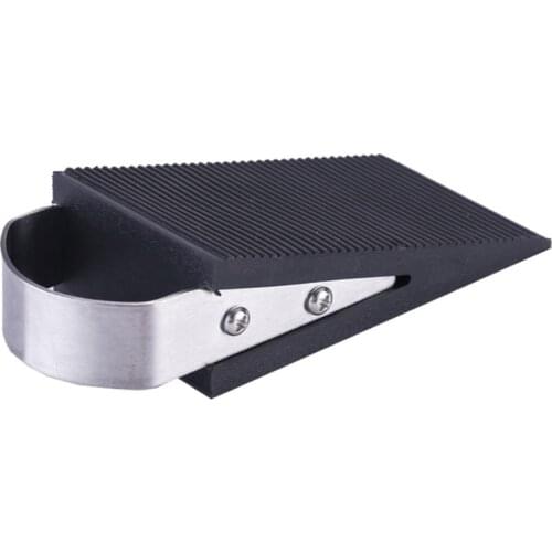 2021 New Rubber Door Stopper Decorative 1 Pack Heavy Duty Rubber Door Stop Wedge Rubber & Stainless Steel Works On A Floor Types