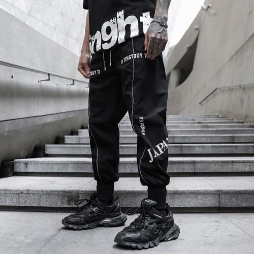 2020 New Men Pants Streetwear Jogger Pants Men Side-pocket Harem Sweatpants Men Cotton Casual Hip Hop Mens Trousers