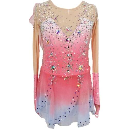 DVWVB Custom figure skating performance clothing, dance skirt, figure skating performance clothing, children adult womens skirt