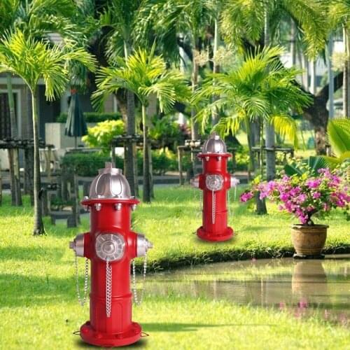 Fire Hydrant Ornaments Resin Crafts Lawn Outdoor Courtyard Garden Decoration Accessories E7