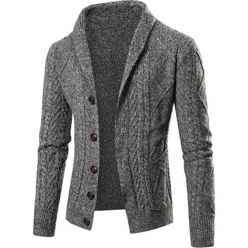 Autumn or winter men jacket sweater new cardigan thicken long-sleeved sweater