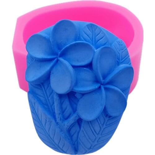 Great-Mold Wild Flower Art Soap Molds Decorating Silicone Mold for Soap Making