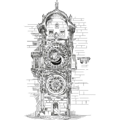 AZSG Beautiful Castle Clear Stamps For DIY Scrapbooking Decorative Card Making Crafts Fun Decoration Supplies