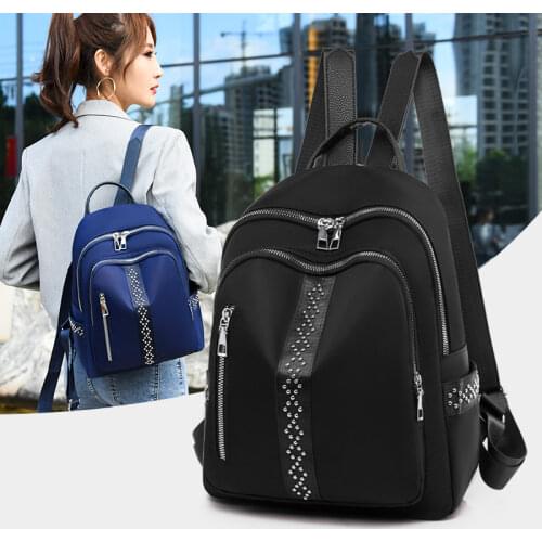 2021 Fashion Woman Backpack for Teenage Girls Designer Oxford School Bag Lady Waterproof Large Capacity Mochila Preppy Style Bag