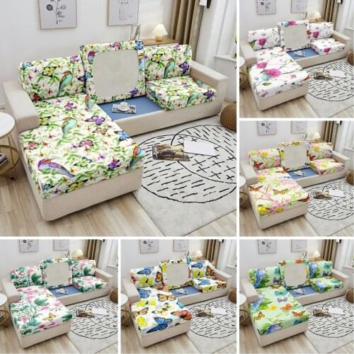 Removable Sofa Seat Cushion Cover For Sectional Furniture Protector Chaise Longue Slipcover Couch Sofa Cover Stretch