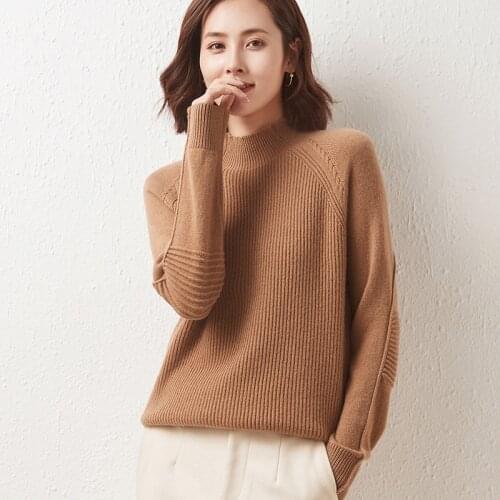 Women Sweater 2021 New Winter High-Quality 100% Wool Turtleneck Long Sleeve Knitted Pullover Female Solid Color Warm Soft Jumper