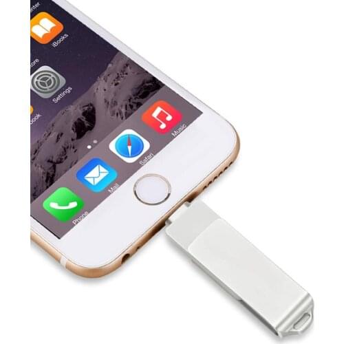 USB 3.0 Flash Drives for iPhone 3 in 1 OTG Jump Drive, External Micro USB Memory Storage Pen Drive for iPad, iOS, Android, PC