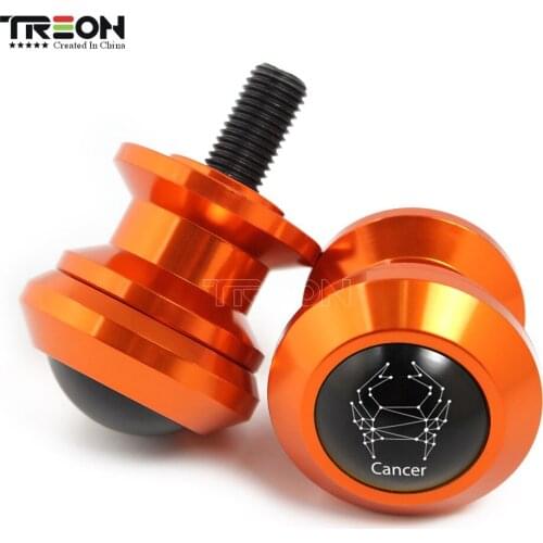 Motorcycle Swingarm Slider Stand Screws Cancer Pattern For KTM DUKE 125 200 250 390 990 M10 KAWASAKI Z1000 M8 YAMAHA MT09 M6