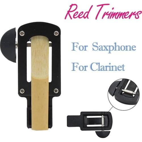 1PC RIYIN Clarinet Reed Trimmer Cutter Bb Tenor/Alto/Soprano Saxophone Corrector B Flat Sax Reed Trimmer