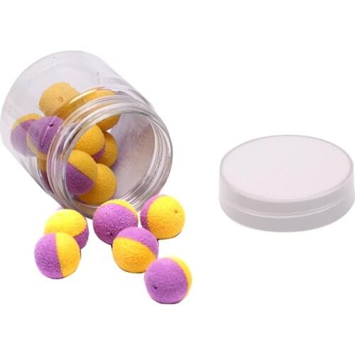 15Pcs Carp Fishing Boilies Bait Foam Boilies Ball Imitation Bait for Carp Hair Zig Rig Feeder Fishing