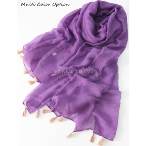 2019 Viscose thin soft close skin comfortable plain tassels solid Classic boutique Islamic headscarf fall autunm scarf 10pcs/lot