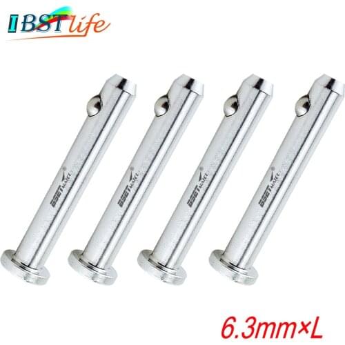 4PCS 6.3mm 316 Stainless Steel Dowel Pin Flat Head Cylindrical Pin Positioning Pins Quick Release Ball Pin Retainer Farm Lawn