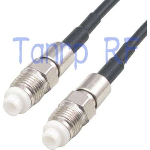 50CM Pigtail coaxial jumper cable RG174 extension cord 20in FME female jack to FME female jack RF connector adapter