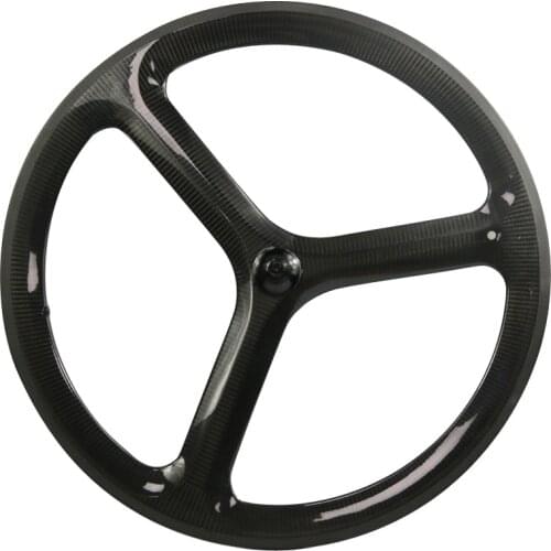 700c Glossy 3K Carton Three Spoke Bicycle Wheelset Toray T700 Width 23mm Height 50mm Road Bicycle Parts carbon road bike wheels