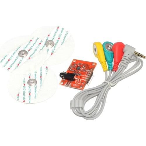 AD8232 Ecg module AD8232 ecg measurement pulse heart ecg monitoring sensor module kit Diy