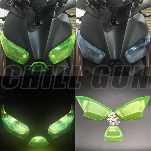 Motorcycle Accessories HeadLight Covers Protector Headlight Guard Front Screen short lens For Yamaha Xmax 300 2017 2018 XMAX-300