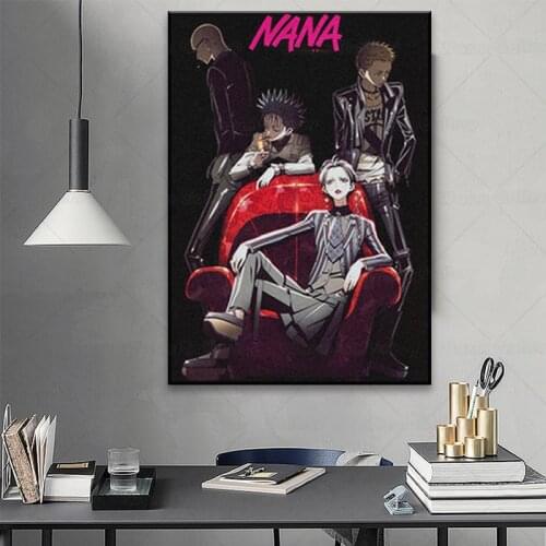 Nana anime Poster Painting Wall Art Canvas For Living Room Home Bedroom Study Dorm Art Decoration Prints